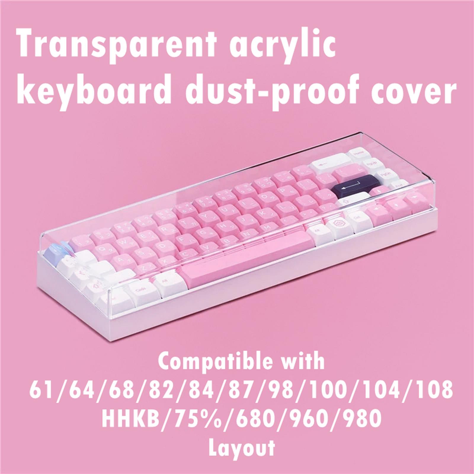 Gaming Accessories Aesthetic - 108-клавишный пылезащитный чехол для клавиатуры, акриловая