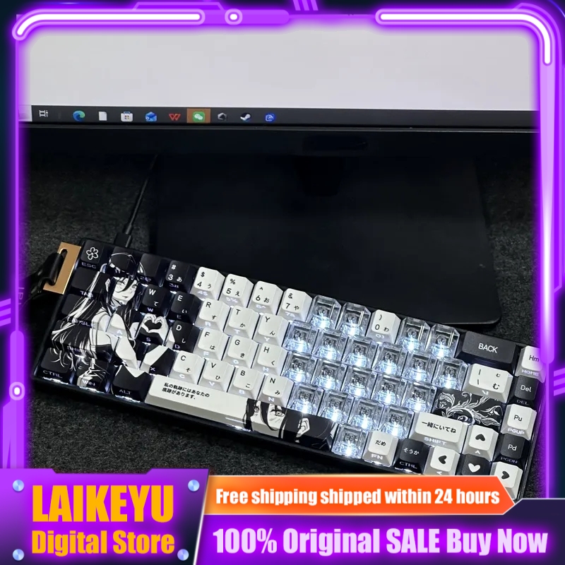 Gaming Accessories Aesthetic - Клавиатура механическая с тематическими кейкапами по