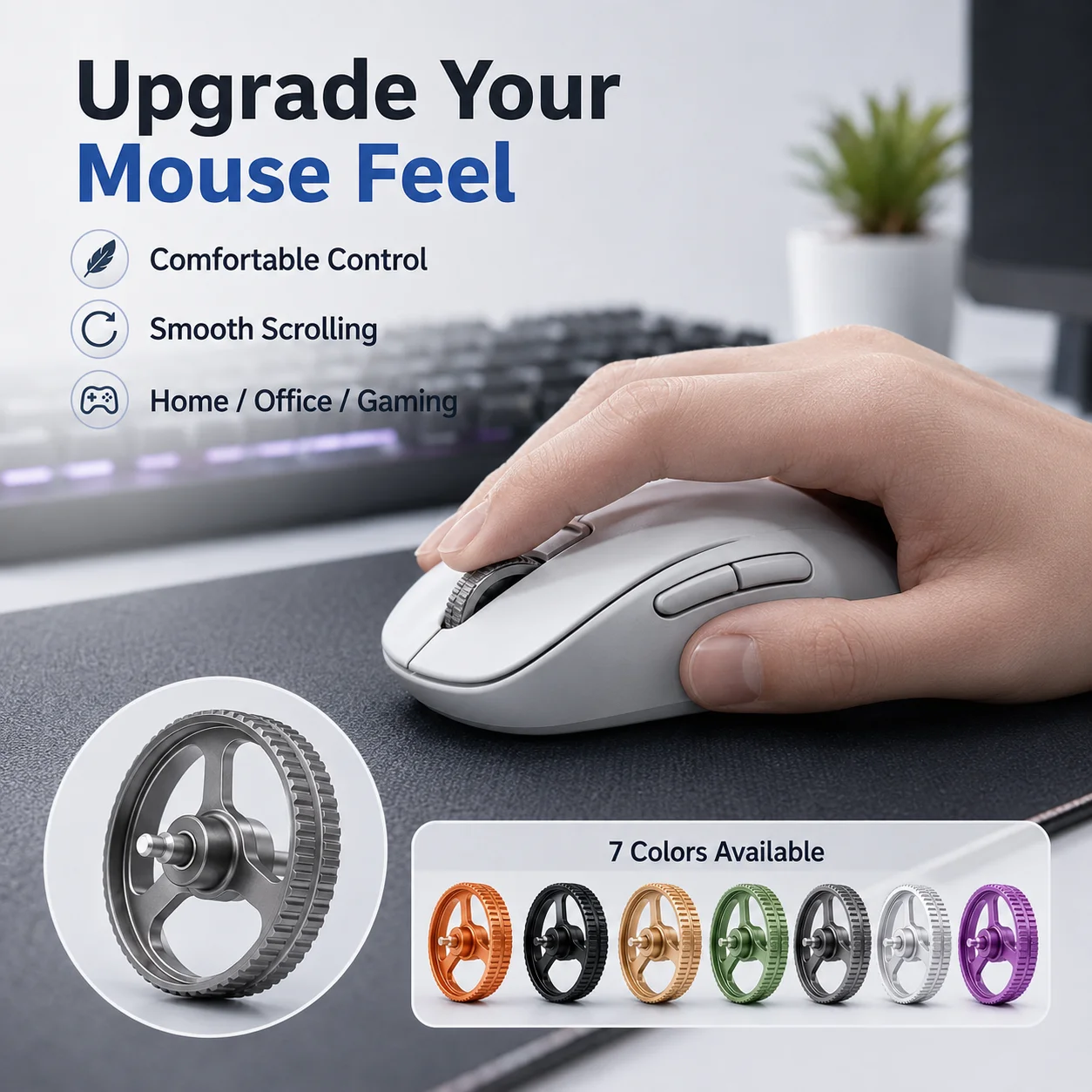 Logitech Mouse G Pro X Superlight - Замена колесика прокрутки мыши из алюминиевого